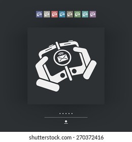 Message sending icon