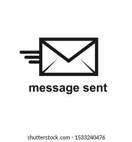 Message Sent Icon Logo Design