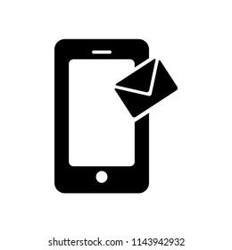 Message Sent Icon. Smartphone Notification. Communication  Device Illustration. Applied as Trendy Symbol for Design Elements, Websites, Presentation and Application - Vector.