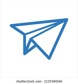 Icono de mensaje enviado. Vector y glifo