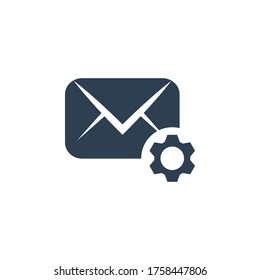 Message setting icon vector illustration. Premium quality flat icon in trendy style.