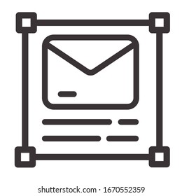 icono de esquema de opción de configuración de mensajes