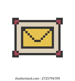 Pixelart des Nachrichtenzeichensymbols
