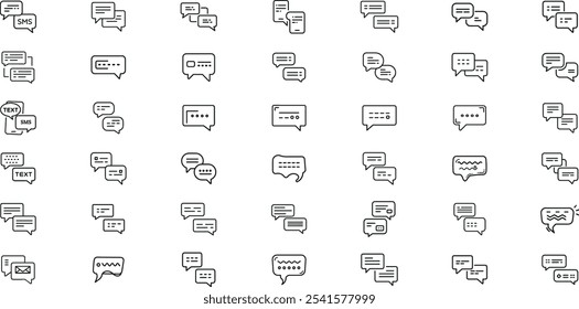 Message and SMS Icon Pack of 42 Items