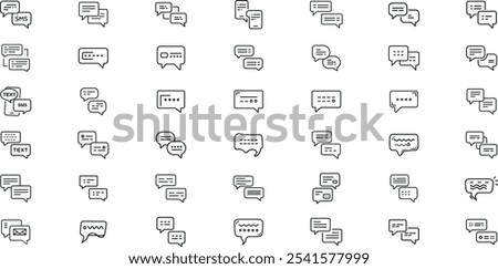 Message and SMS Icon Pack of 42 Items