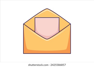 Message Social Media Flat Sticker Design