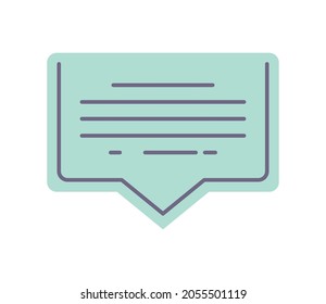 message speech bubble icon style