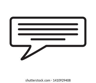 message speech bubble on white background vector illustration