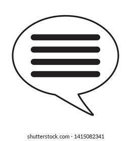 message speech bubble on white background vector illustration