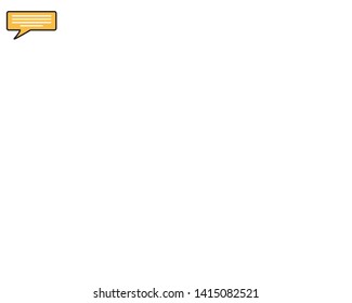 message speech bubble on white background vector illustration