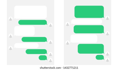 Message speech bubbles chat. Vector template of bubbles chat - Vector