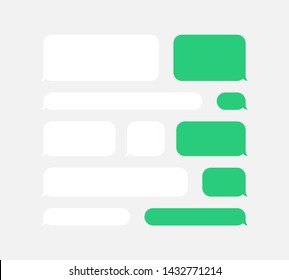 Message speech bubbles chat. Vector template of bubbles chat - Vector