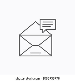 Message, speech icon vector