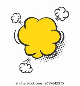 Message splash comic cloud set banner cartoon bubble speech blank halftone explosion pow sketch humor retro dialog talking communication shouting bang drawing style illustration

