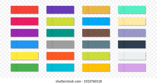 Message sticky note sticky stickers. A sticky note with a flat color. Vector post paper sticky tape with template shadow