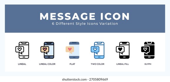 Message symbol icon vector. symbol illustration