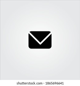 
message symbol isolated on white background