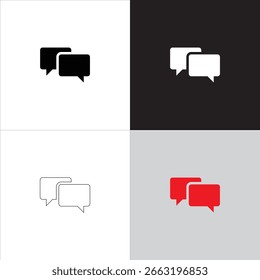 The message symbol visually signifies sending and receiving texts. It is a universal icon for chat and communication tools. This symbol enhances user interaction on digital platforms.