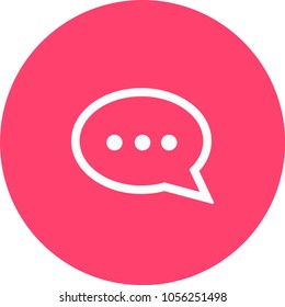 Message Thin Line icon. Message icon vector. Message icon illustration. Isolated chat symbol Message icon.