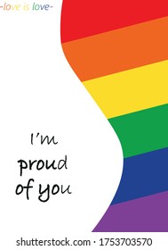 Message for those who suffer discrimination with gay colors.