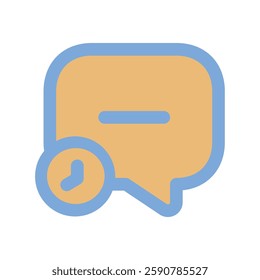 Message time fill and outline icon