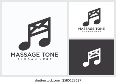 Message Tone Design Inspiration. Design Template Vector Logo Message Tone Symbol, Vector Illustration Logo Design Message Tone