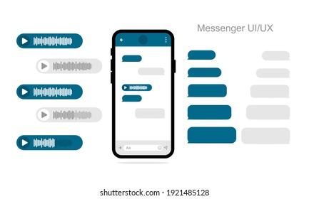 Message UI Minimalis Design - Premium vector