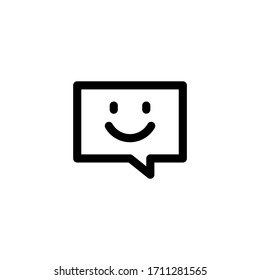 Ilustración del vector de logotipos de iconos de esquema de interfaz de usuario de mensajes
