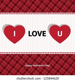 Message for Valentine's Day. Illustration