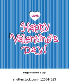 Message for Valentine's Day. Illustration