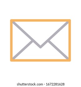 message vector color thin icon 