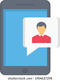 message vector colour flat icon