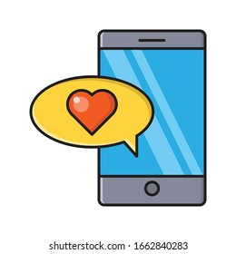 message vector flat color icon 