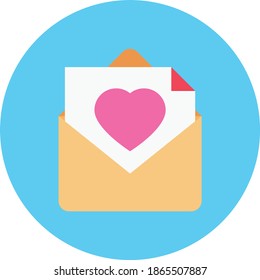 message vector flat colour icon