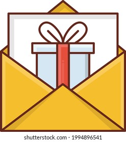 message vector flat colour icon