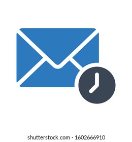 message vector glyph color icon 