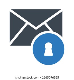 message vector glyph color icon 