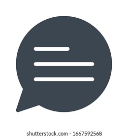 message vector glyph color icon 