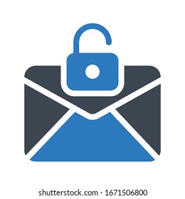 message vector glyph color icon 