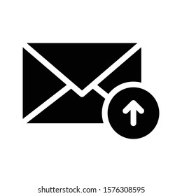 message vector glyph flat icon 