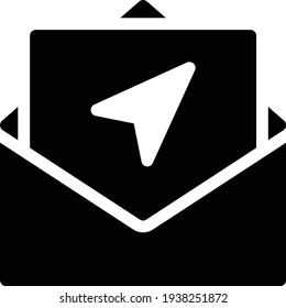 message vector glyph flat icon