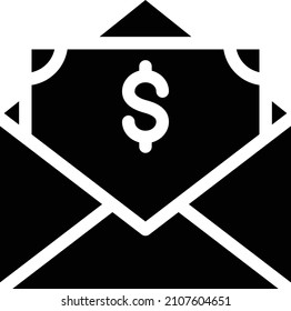 message vector glyph flat icon