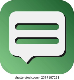 Message Vector Glyph Gradient Background Icon For Personal And Commercial Use.
