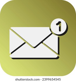 Message Vector Glyph Gradient Background Icon For Personal And Commercial Use.
