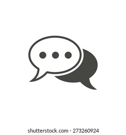 Message  - vector icon in black on a white background.