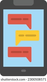 Message Vector Icon Flat Style