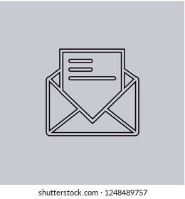 Message vector icon. Modern, simple, isolated, flat best quality icon for web site designs or mobile apps. Vector illustration.