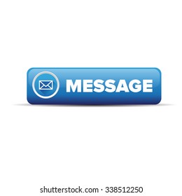 Message vector icon on button