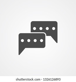 Message vector icon sign symbol