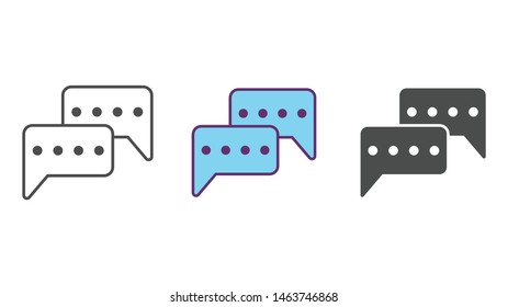 Message vector icon sign symbol